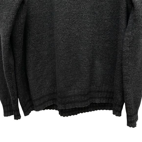 Smartwool Black Mens 2XL? Merino‎ Wool Nylon Blend V Neck Knit Sweater - Picture 4 of 7